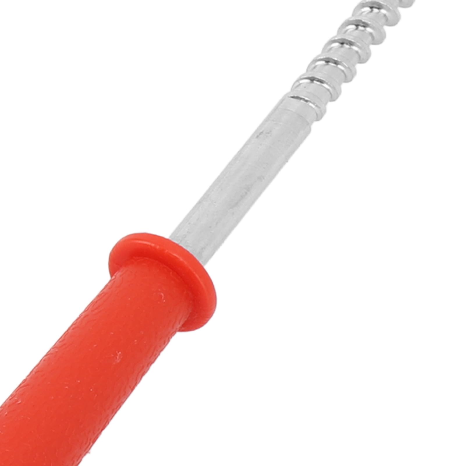 5 Stück Eisfischen-Zelthering, Eisschrauben, Befestigungspfahl, Schnellbohrer für Zeltbefestigung, Hering, Rot, 18,5 cm
