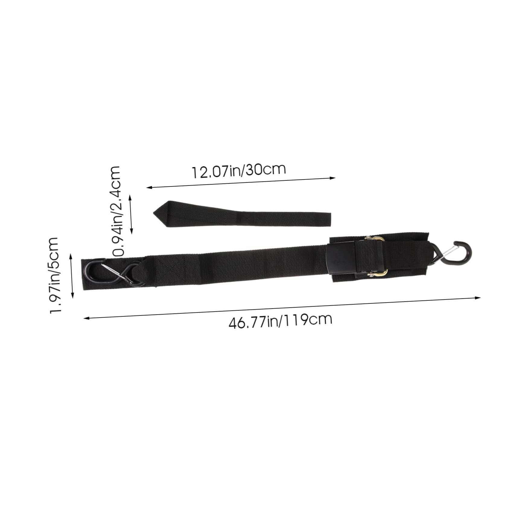 OHPHCALL High-Strength Nylon Alloy Steel Boat Straps 2 Pack for Trailer Tie-Down Safe Transom Straps