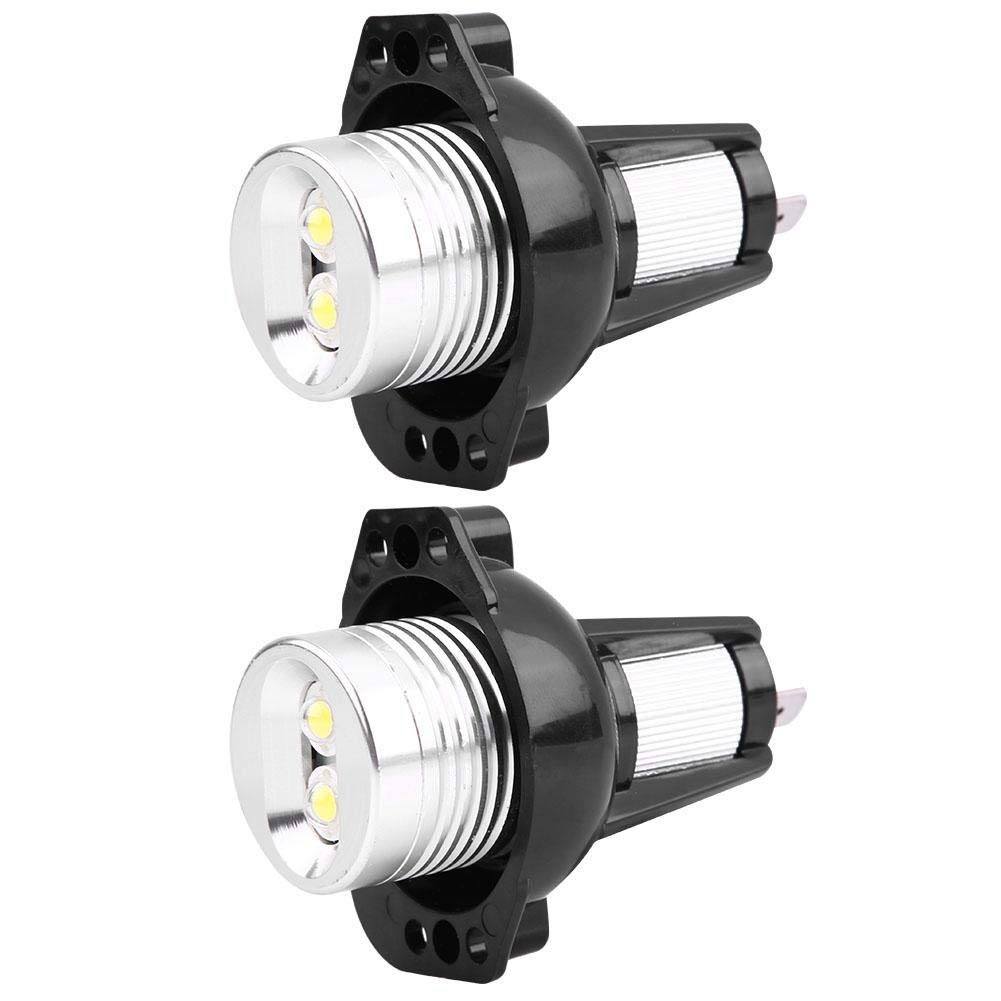 Tbest veilleuse e91,Yeux d'ange de voiture, lampe à LED, lumière LED, 2 pièces 12W LED Angel Eyes Halo anneau de marqueur replacement pour E90 E91 05‑08 lampes automatiques