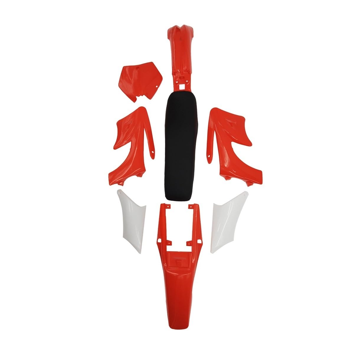 Carénage Moto Kit Kit De Carrosserie pour Moto 7 Couleurs Accessoires pour Enfants Dirt Pocket Bike Carénage en Plastique Garde-Boue Coussin De Siège