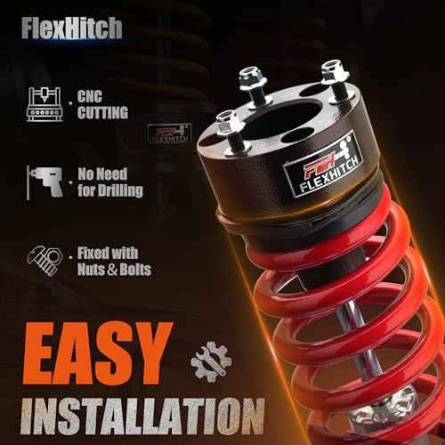 Image of 2 inch Front Leveling Lift Kit for 2006-2026 Ram 1500 4WD | Eliminate Factory Nose-Down Rake to Achieve a Level Stance, Premium Aluminum Construction, Strut Bolt On Installation