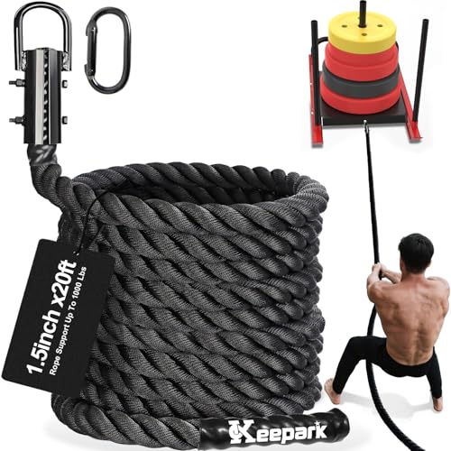 Keepark Weight Sled Rope 20FT