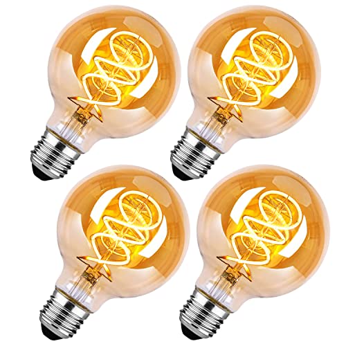 HISAYSY E27 LED Vintage Glühbirne, Edison Vintage Glühbirne E27 Dimmbar...