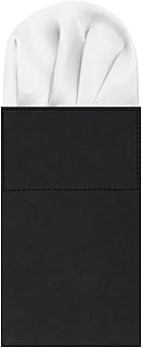 Pocket Squares for Men Pre-folded Mens Handkerchief Solid Pocket Square on Card for Suit Tuxedo Wedding Party
