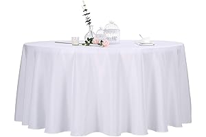 Ascoza 132 Inch Round Tablecloth (Twin Pack)