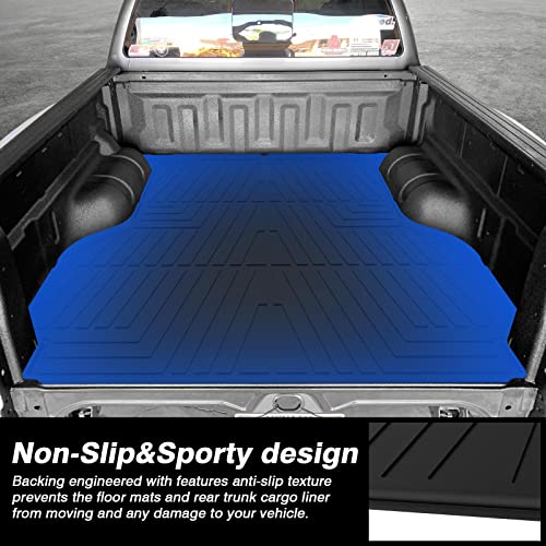 Kust Bed Mat For 2019-2023 Ford Ranger Supercrew All Weather Truck Bed Liner 5Ft Heavy Duty Car Mat Thick Tpe #TOP4