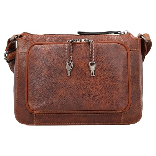 Anti-Theft Leah Buffalo Leather Sling Crossbody Handbag with Locking Zippers4