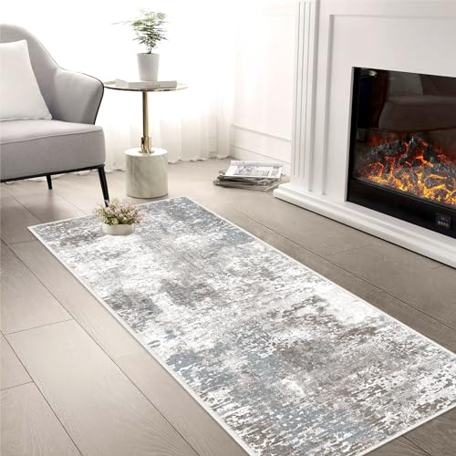 EIVINJE Washable Runner Rug for Hallway 60x180cm: Ultra-thin Abstract Area Rug for Bedroom Living Room - Soft Faux Wool Short Pile Non Shedding - Indoor Floor Carpet for Entrance Farmhouse Office - Cosy Home Interiors EIVINJE Washable Runner Rug for Hallway 60x180cm: Ultra-thin Abstract Area Rug for Bedroom Living Room - Soft Faux Wool Short Pile Non Shedding - Indoor Floor Carpet for Entrance Farmhouse Office - Image 7