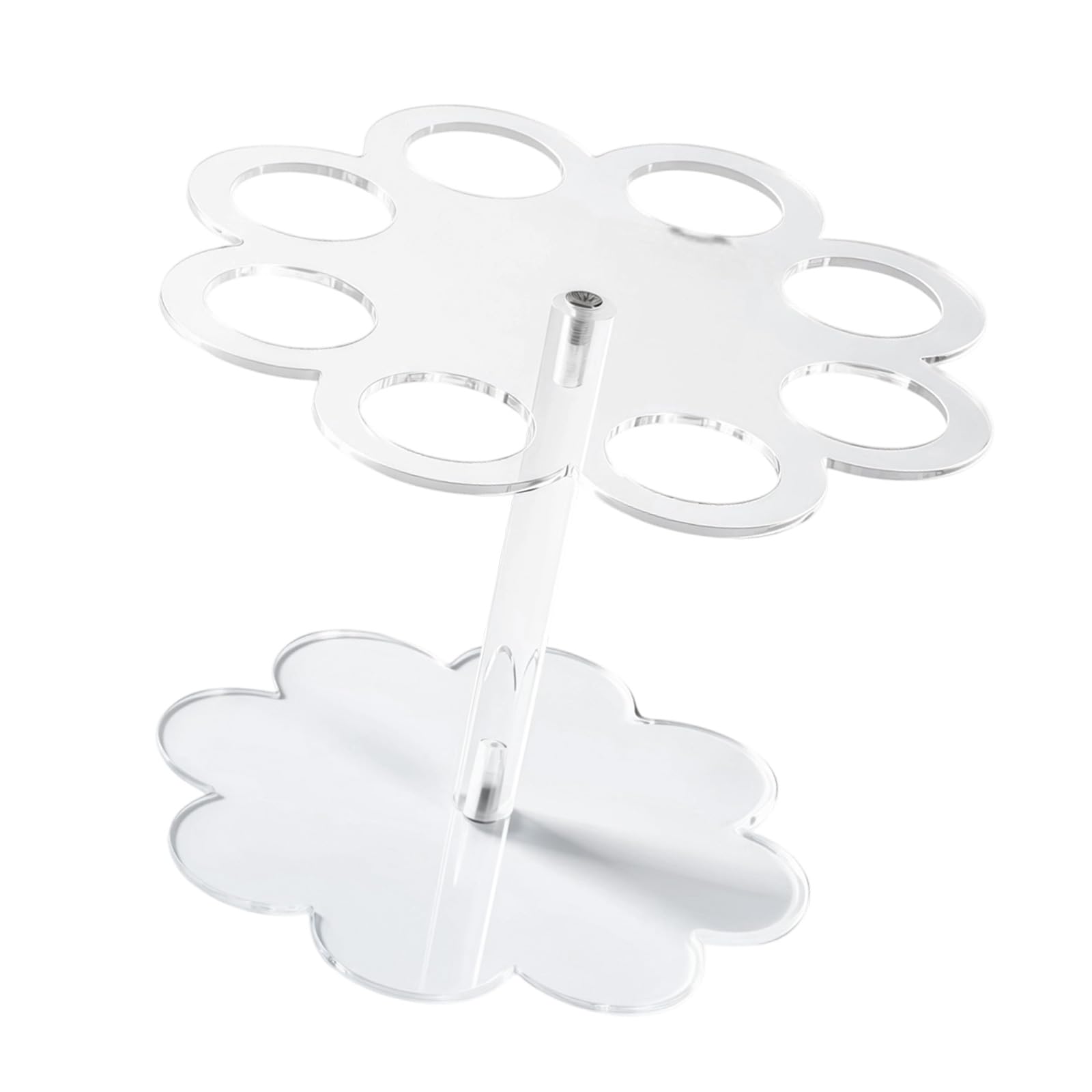 Buxuaaaa Multipurpose Flower Designs Acrylic Holder Stores Inks Cartridges or Condiment Bottles Efficiently Kitchen Counter Rack Waterproof Acrylic Seasoning Bottle Stand