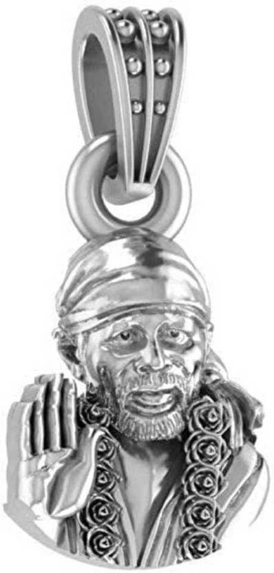Colgante de plata de ley de Sai Baba medallón unisex S 2