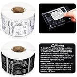Tenare 1000 Pcs Wax Melt Warning Labels 1.8 x 1.5 Wax Melt Warning Stickers Candle Warn Stickers Melting Labels Jar Container Decals for Soy DIY Candle Making