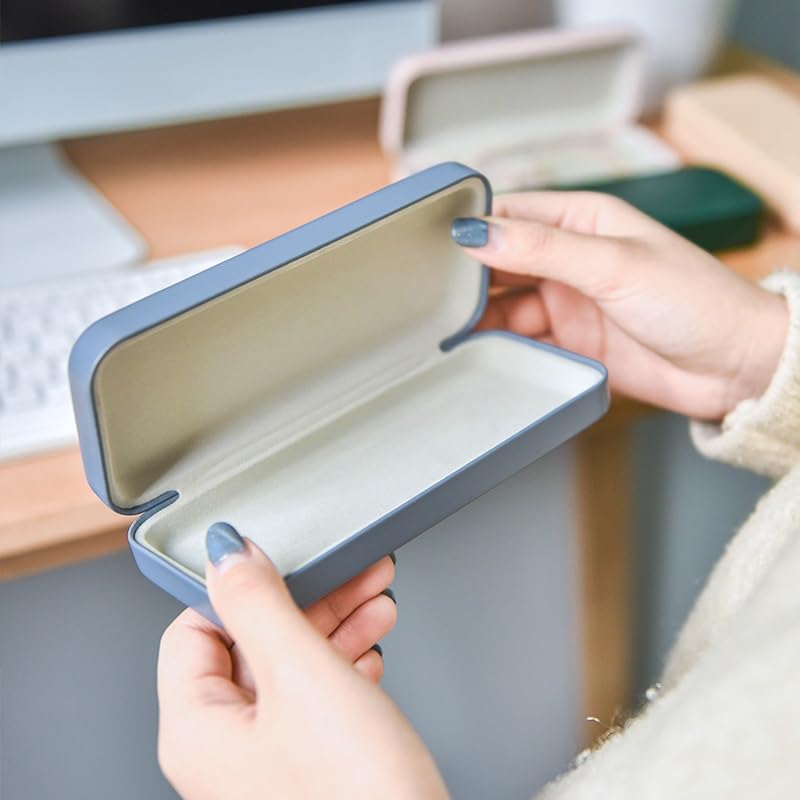 Brillenetui Tragbare und leichte Brillenaufbewahrungsbox Retro Art Sonnenbrillen Sonnenbrillenetui, Geeignet for Frauen, Männer, Kinder Klassisches Reisebrillenetui Brillenetui für Damen
