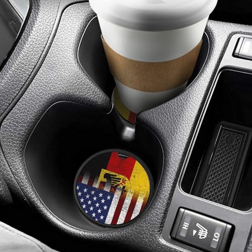 4PCS Posavasos para Carro con Bandera Americana Alemania miniatura 6