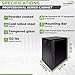 NavePoint 12U Server Rack Enclosure - 17.7” Deep, 12U Wall Mount Network Cabinet with Locking Glass Door for 19” IT Equipment, 12U Network Rack with 2 Fans, Removable Side Panels, Black