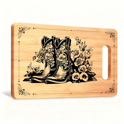 Tabla de cortar rectangular de bambú Koesus miniatura 1