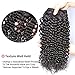 MSGEM Brazilian Curly Hair 3 Bundles lot Unprocessed Human Hair Extensions Brazilian Virgin Hair Deep Curly Weave 1B (14 16 18inch)