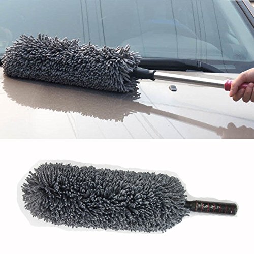 Car Cleaning Microfiber Round Shaped Duster (Assorted Colour) Amazon