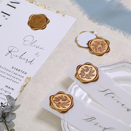 image for UNIQOOO Wax Seal Stickers - Olive Branch Wedding Invitation Envelope S