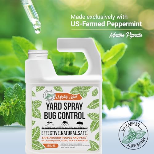 Mighty Mint Peppermint Oil Lawn & Yard Bug Control Spray – Natural Outdoor Pest Repellent for Fleas, Ticks, Mosquitoes, Ants, and More – Plant-Based, Extra-Strength Formula – 32 oz (Pack of 2) - Image 5