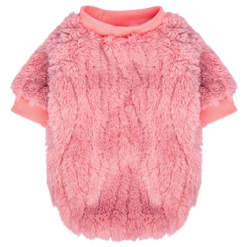 Image of FabriCastle Dog Sweater, 3-Pack Dog Clothes & Coat, Pet Jacket for Small or Medium Dogs Boy or Girl, Soft and Warm Cat Sweaters Doggy Apparel Costumes Christmas (Lavender,Pink,Butter Yellow, X-Large)