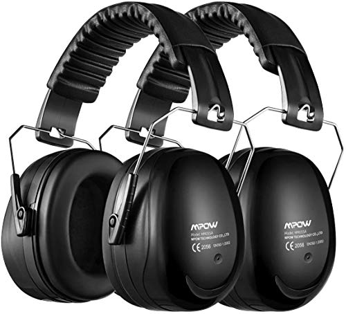 Gehörschutz Kind und Erwachsene mit SNR 34dB, 2 Packunge Größenverstellbare Ohrenschützer mit Faltbarer Kopfbügel für Lärm bis 98dB, Lärmschutz