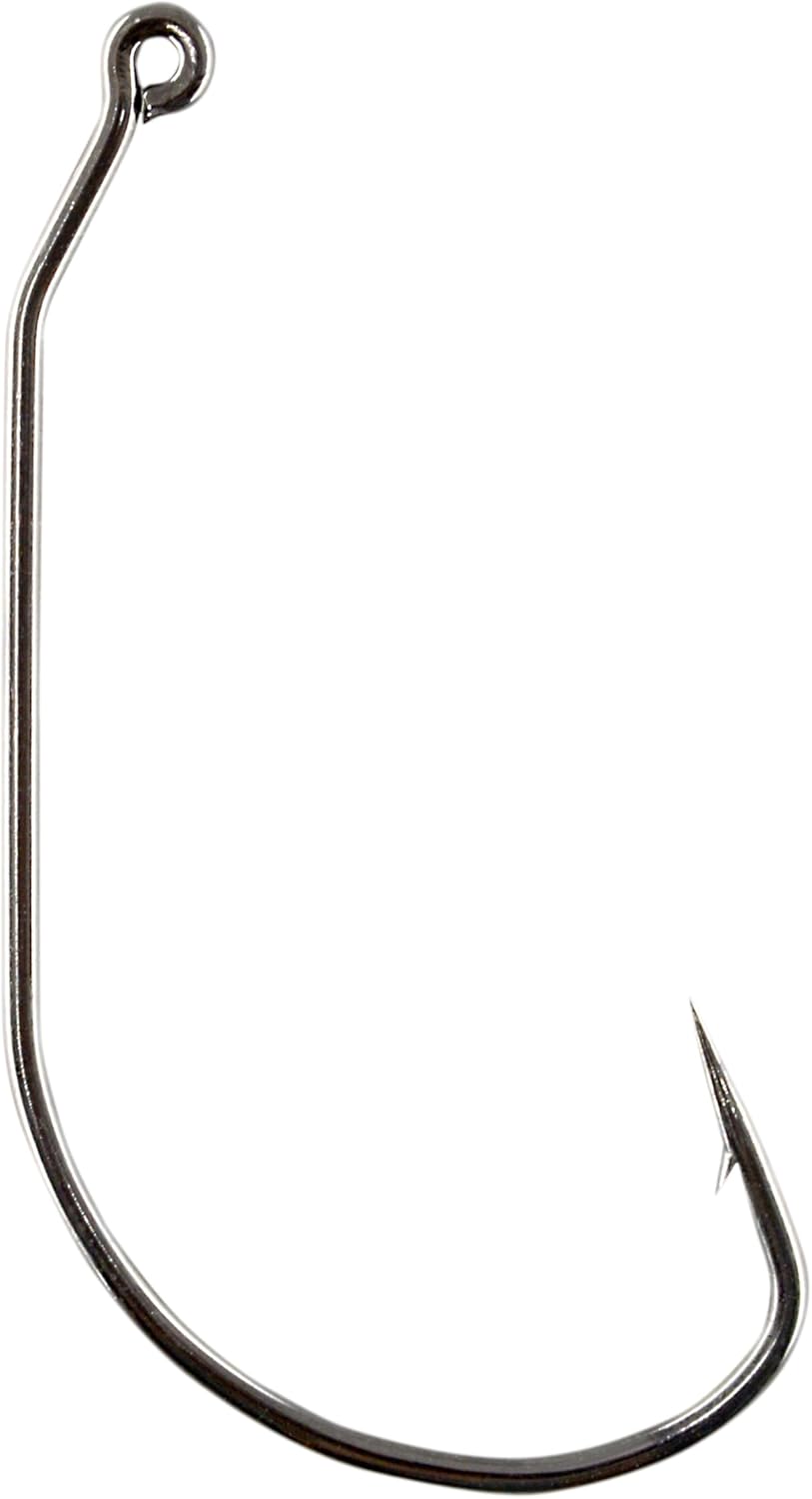 Mustad 91768 NP 28 Degree Black Nickel Jig Hook with a Modified Wide Gap- Compatible with Do it Mold