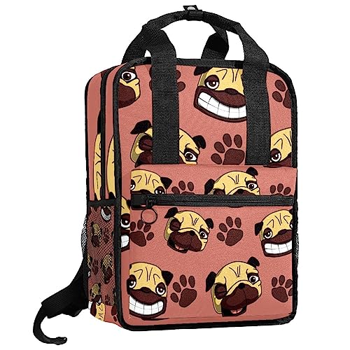 Sac à dos pour garçon ajustable et léger pour l'école corail