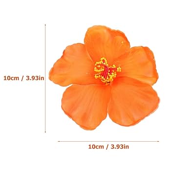 Amazon.co.jp: Frcolor ハイビスカス 造花 ヘアクリップ 花