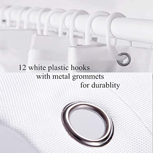 Lb Black And White Shower Curtain Classic Gold Love Words Design Striped Shower Curtains Modern Bathroom Decor, Waterproof Polyester Fabric Curtain 72X72 Inch With 12 Hooks #TOP6