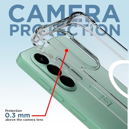 Image of Pikkme Back Cover for OnePlus Nord CE 6 Lite 5G Mag-Safe Shockproof PC + TPU | Protective Case Magnetic Support | Bumper Case (Transparent Mag-Safe)