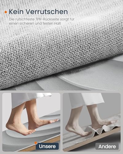 Paillasson Interieur Entree Antidérapant Absorbant Gris Clair 80x120 - 6