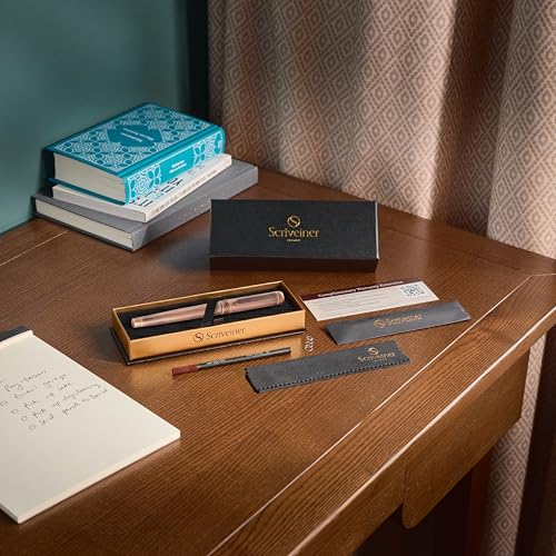 Image of Scriveiner Copper Rollerball Pen - Stunning Luxury Pen, Schmidt Ink Refill, Best Roller Ball Gift Set for Men & Women, Professional, Executive Office, Nice Pens