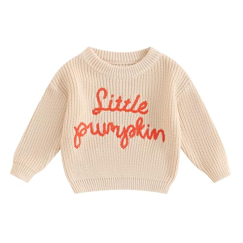 Halloween Outfits Toddler Baby Girl Boy Knit Sweater Boo Pumpkin Long Sleeve Pullover Sweatshirt Fall Winter Clothes