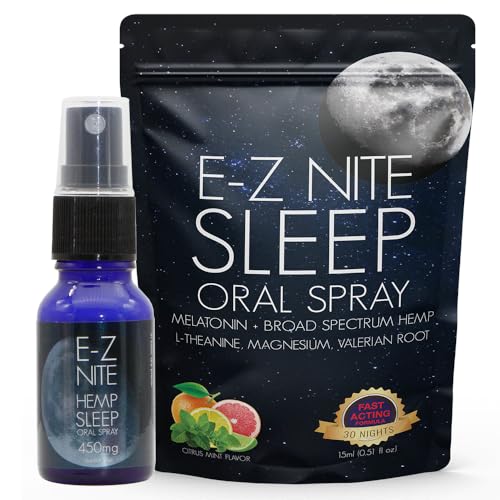 E-Z Nite Hemp Sleep Spray with Melatonin L-Theanine Valerian Root