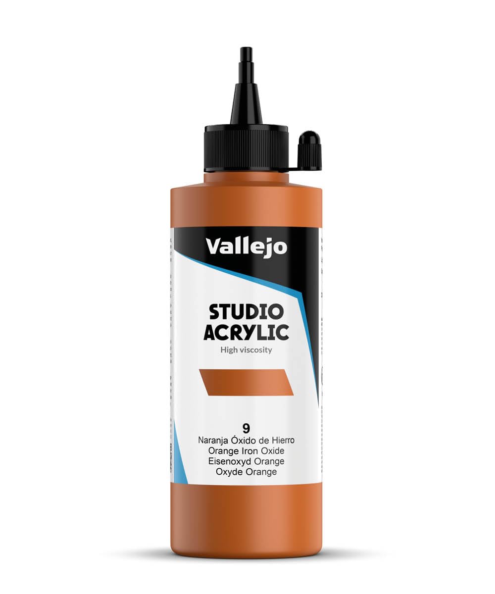 Vallejo : Studio Acrylic Paint : 200ml : Mars Orange