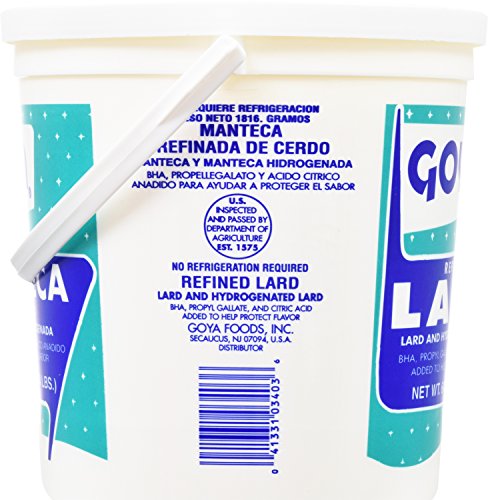 Goya Foods Refined Lard, 4 Pound Tub #TOP1