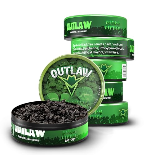 Outlaw Dip - Lucky Lipper - Fat Cut - 6 Pack - Tobacco & Nicotine Free Chew