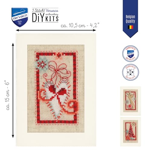 Image of Vervaco Counted Cross Stitch Greeting Card Kit Christmas (Set of 3) PN-0154080