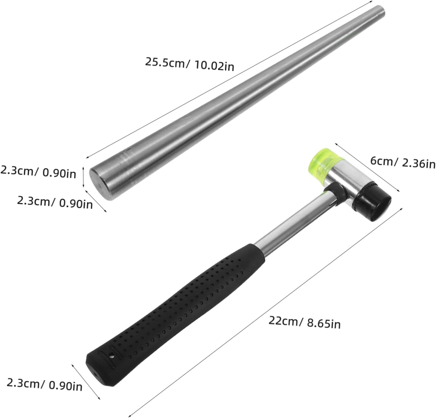 Jewelry Hammer Stainless Steel Ring Mandrel Set Resizing Tool for Precise Ring Repair Smooth Shaping and Effortless Restoration of Various Jewelry