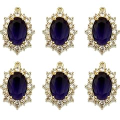 Big(24x13mm)-Purple-6Pcs