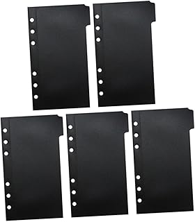 OHPHCALL 1 Conjunto De Blocos De Notas Pastas Clipes Fichário Saco De Folhas Soltas Bloco De Notas De Folhas Soltas Saco Fichário Saco De Armazenamento Grosso Saco De Armazenamento Grosso