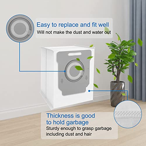 Bitionful 14 Pack Vacuum Bags, Compatible With Irobot Roomba Bags I & S & J Series, Replacement For I3+, I4+, I6+, I7, I7+(7550) J7, J7+I8+, S9+ Effective Dust Filtration, Automatic Dirt Disposal Bags #TOP3