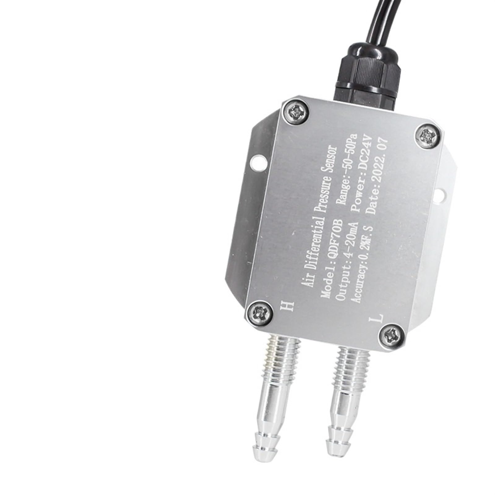 4-20mA Micro Differential Pressure Transducer -100-100Kpa Air Pressure Sensor Differential Pressure Transmitter for air Sensor(1-5V Output,0-1Kpa)