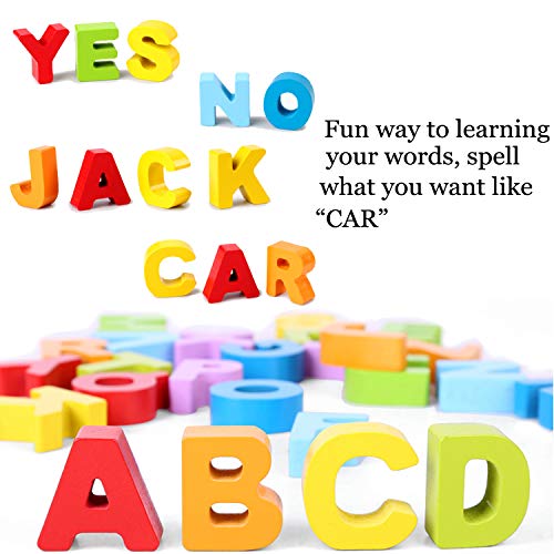 Humerry Wooden Alphabet Puzzle for Toddlers, Chunky ABC Puzzles Board Educational Toys for Kids, Preschool Learning… - Image 6