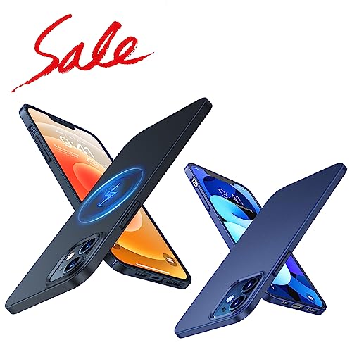 TORRAS Magnetic Slim Fit iPhone 12 Case/iPhone 12 Pro Case Compatible with MagSafe and Slim Fit Hard Back iPhone 12/12 Pro Case