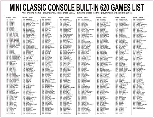 LIFTREN Plug & Play Classic Handheld Game Console,Classic Game Console Built-in 620 Game Handheld Game Console, Video Game Player Console for Family TV Video