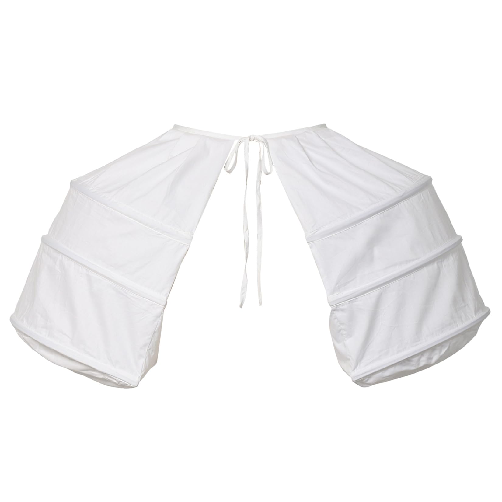 BLESSUME Victorian Crinoline Petticoat Cosplay Dress Bustle White