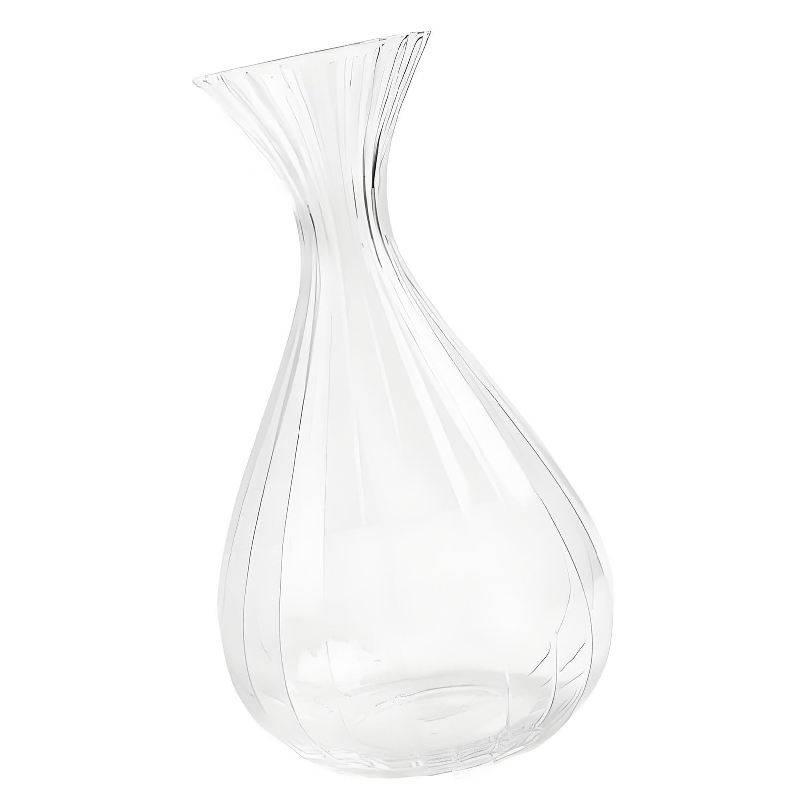PANGBOER Minimalist Contemporary Glass Flower Vase for Desk Shelf or Living Room Decor Flower Arrangement Glass Vase