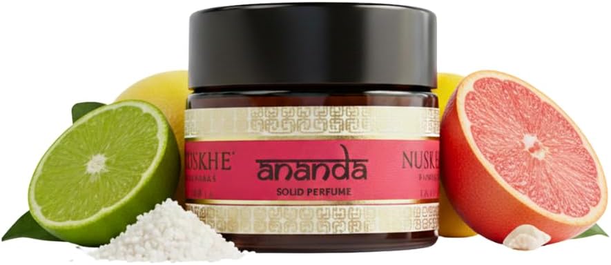 Nuskhe By Paras | Ananda Alcohol Free Solid Perfume | For Men and Women | Long Lasting Fragrance | 10gm