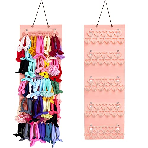 Image of AODESAI Headbands Holder for Girls, Headbands Organizer for Girls, Bow Holder Organizer ,Hair Clips Headband Organizer Storage, Girl Bow Headband , Wall Hanging Home Decor for Girls Room (C)